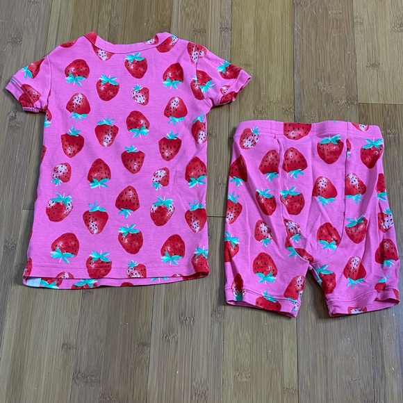 babyGap Organic Cotton Strawberry PJ Set pink 4Y - Picture 2 of 3